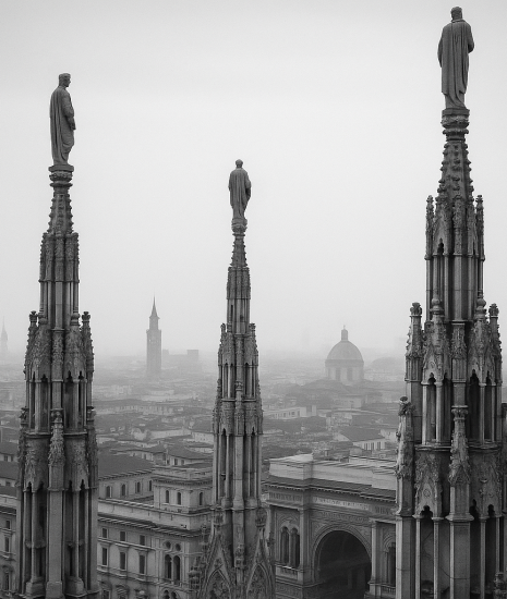 View from the Duomo Milan