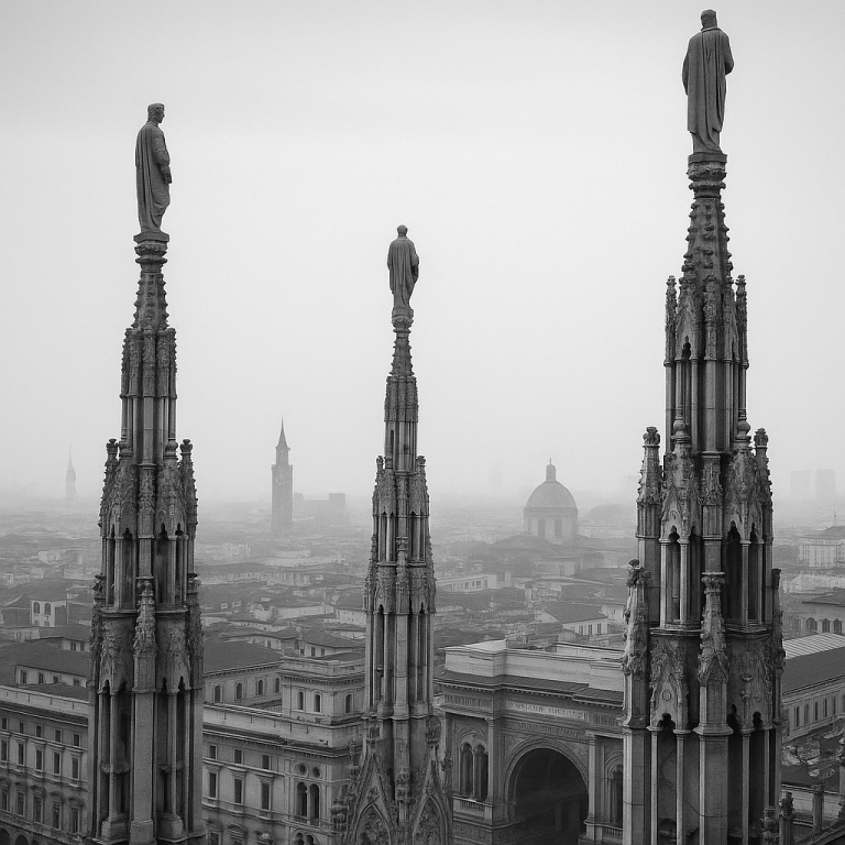 View from the Duomo Milan