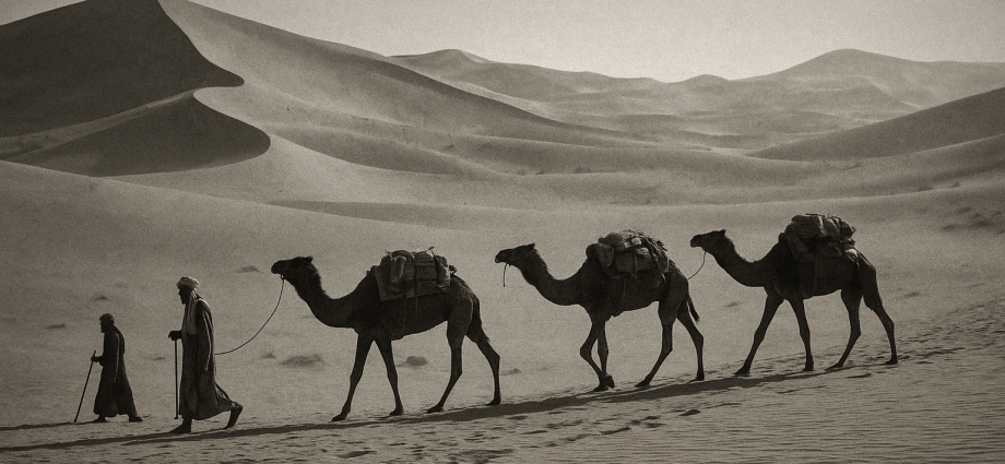 Expeditions venture into Akhrazia’s shifting sands in search of rumored gold.