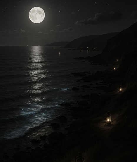 Bay at night