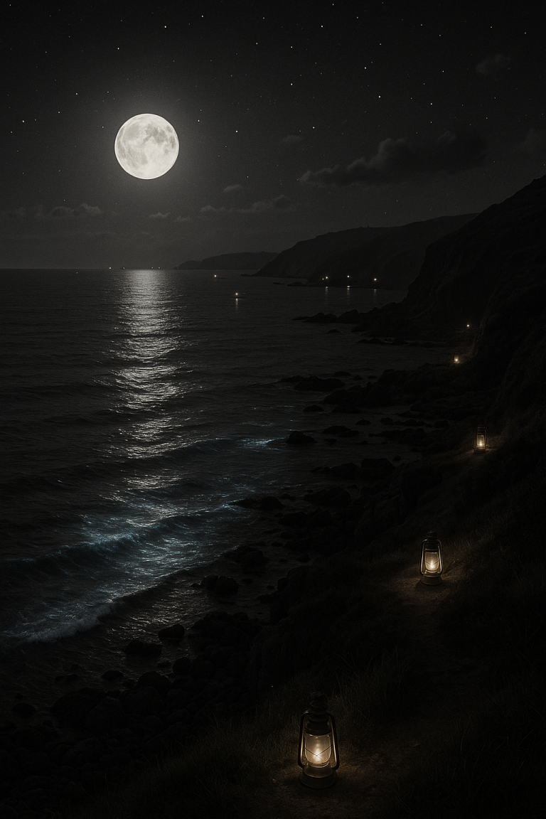 Bay at night