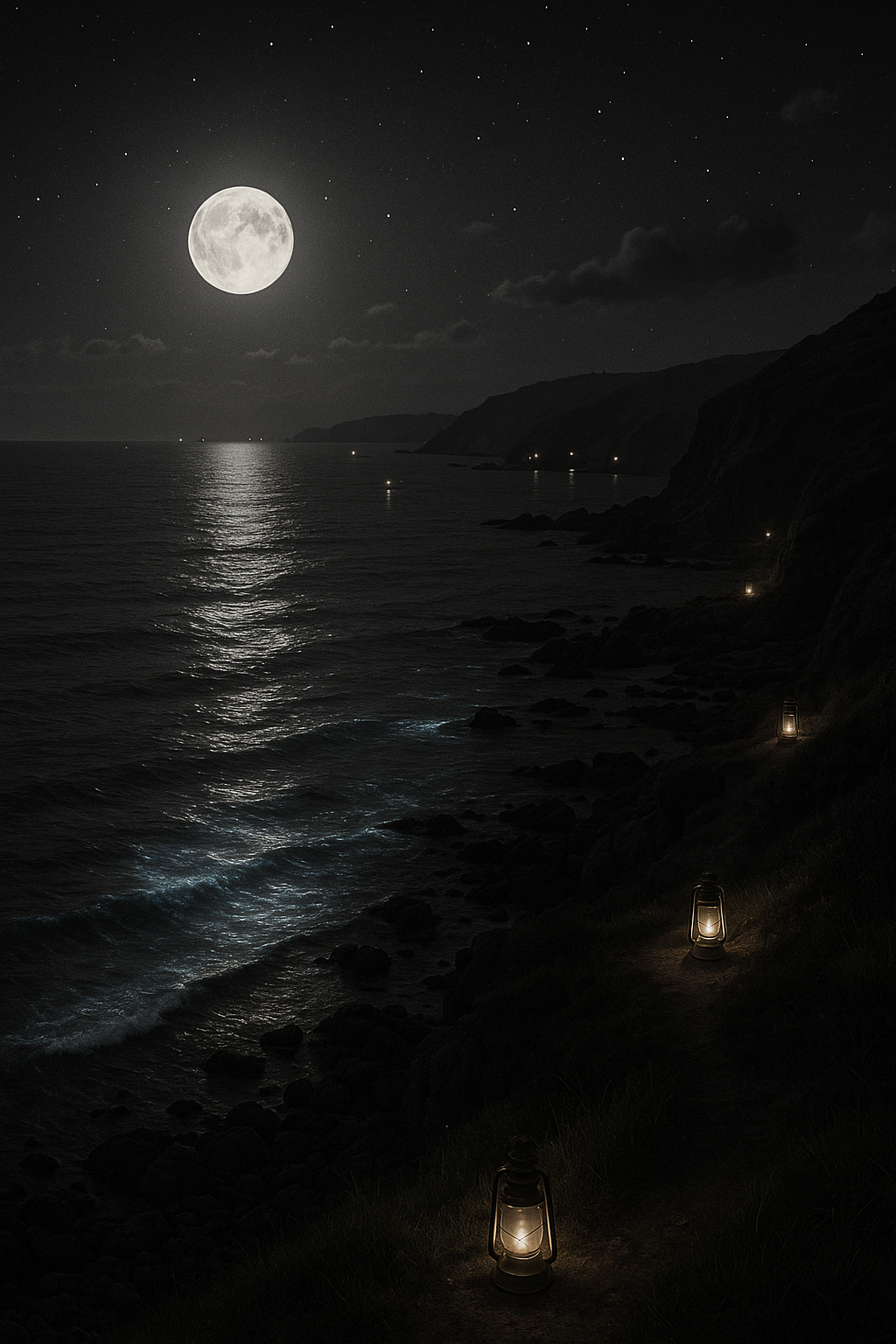 Bay at night