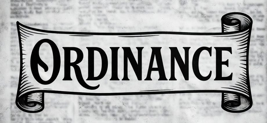 Ordinance